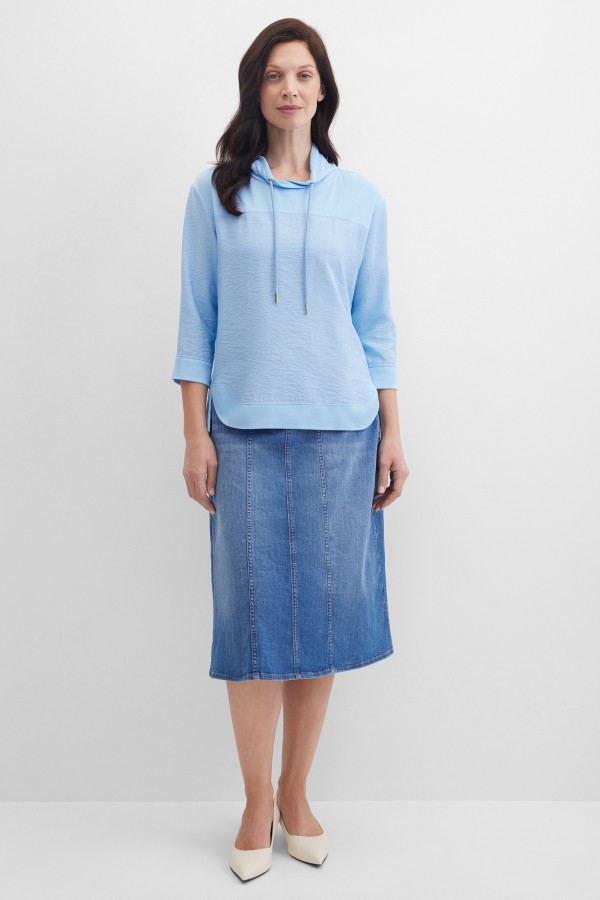 Лонгслив из жатой ткани