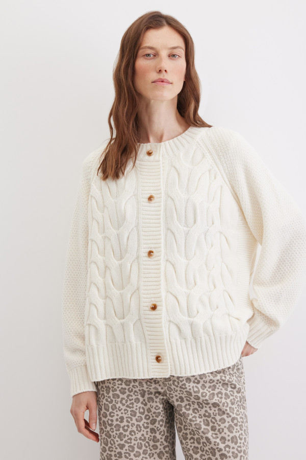 Кардиган с шерстью и кашемиром