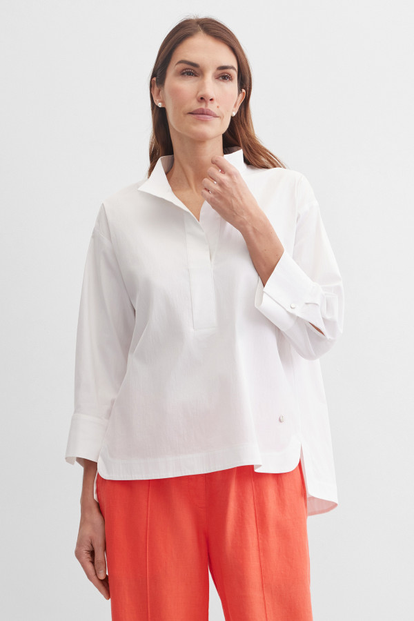 Блузка свободная с рукавом 3/4