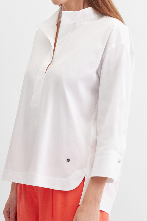 Блузка свободная с рукавом 3/4