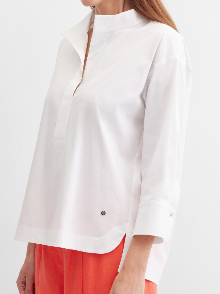 Блузка свободная с рукавом 3/4