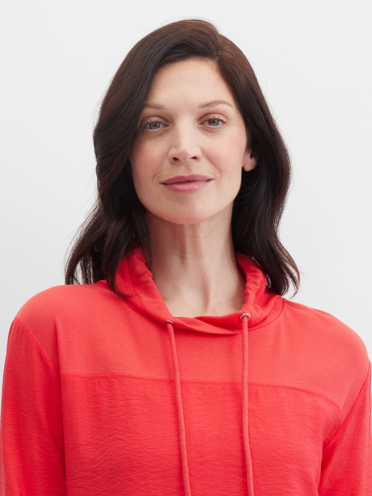 Лонгслив из жатой ткани