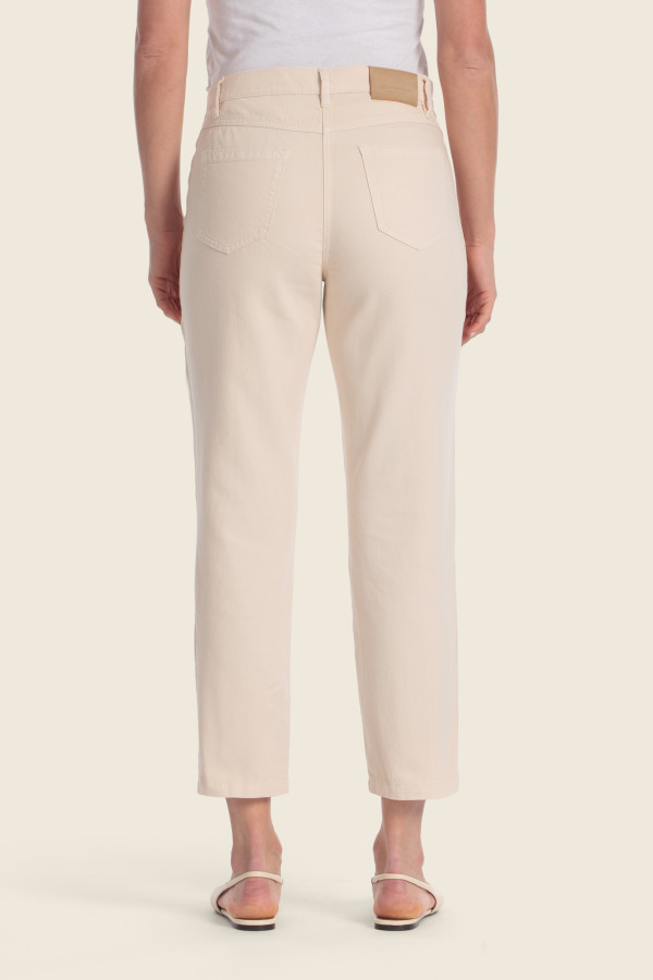 Джинсы мом изо льна и хлопка