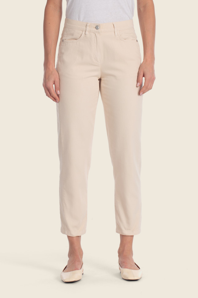 Джинсы мом изо льна и хлопка