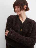 Кардиган с добавлением мохера и шерсти