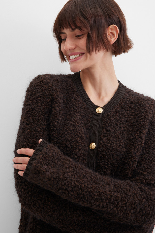 Кардиган вязаный