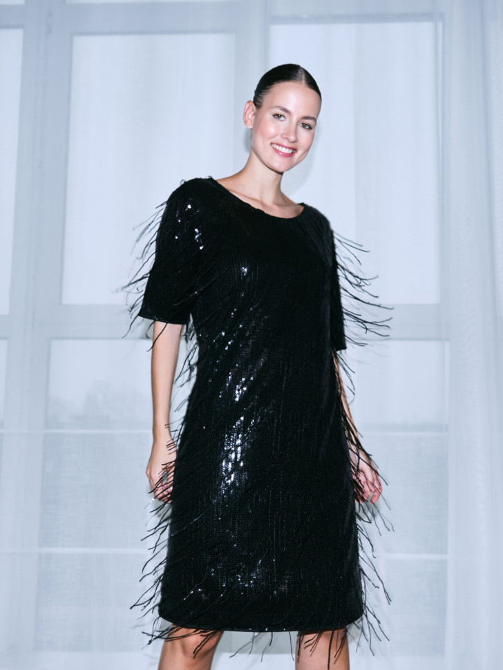 Платье вечернее миди