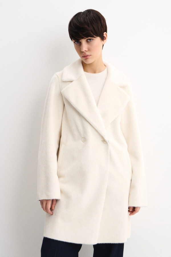 Шуба из искусственного экомеха