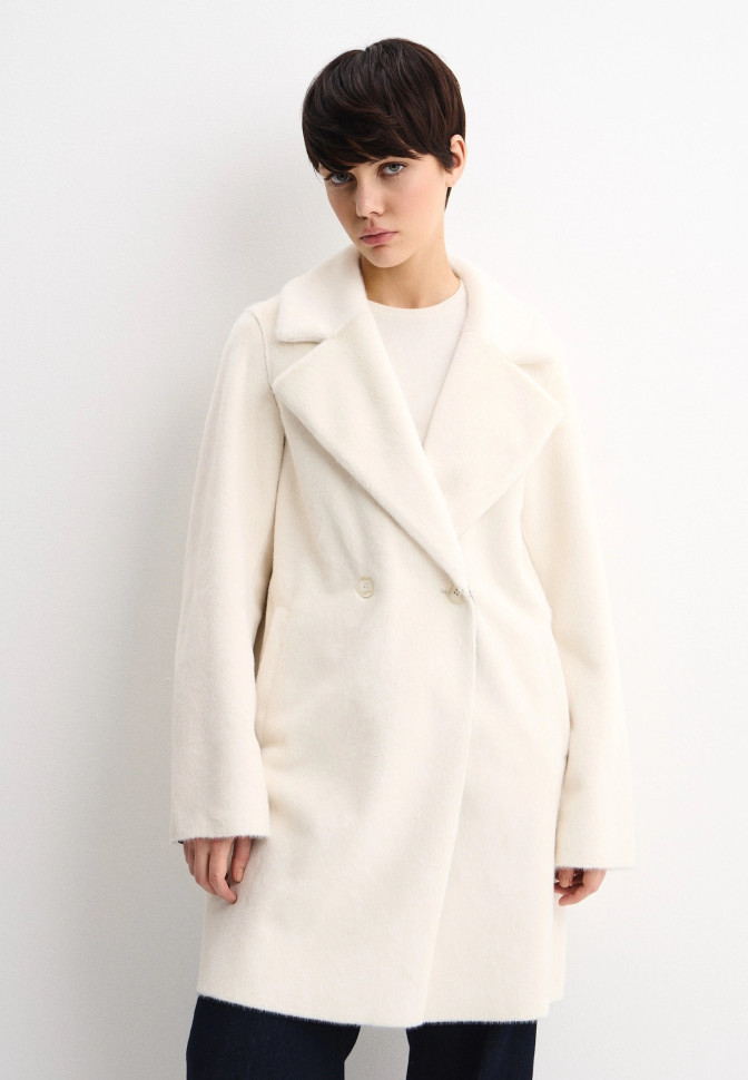 Шуба из искусственного экомеха