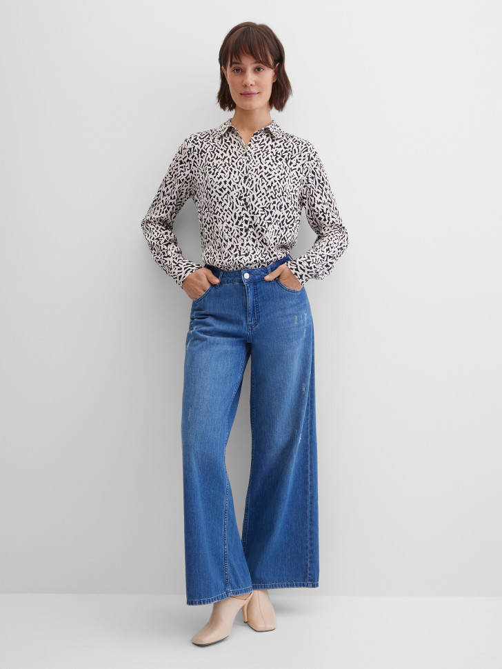 Блуза прямого кроя