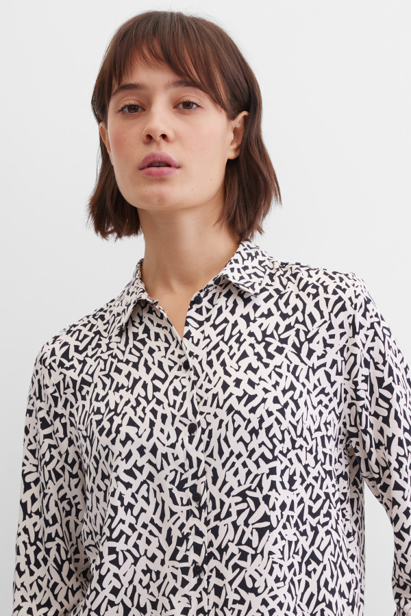 Блуза прямого кроя