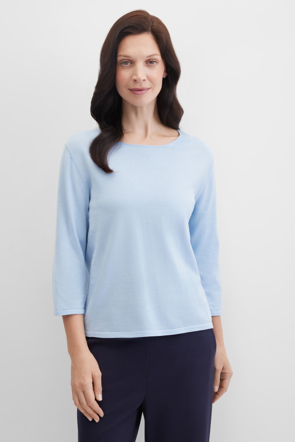 Джемпер базовый с рукавом 3/4