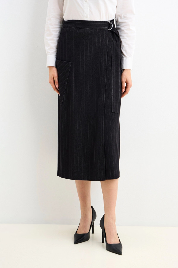 Юбка прямого кроя с карманом