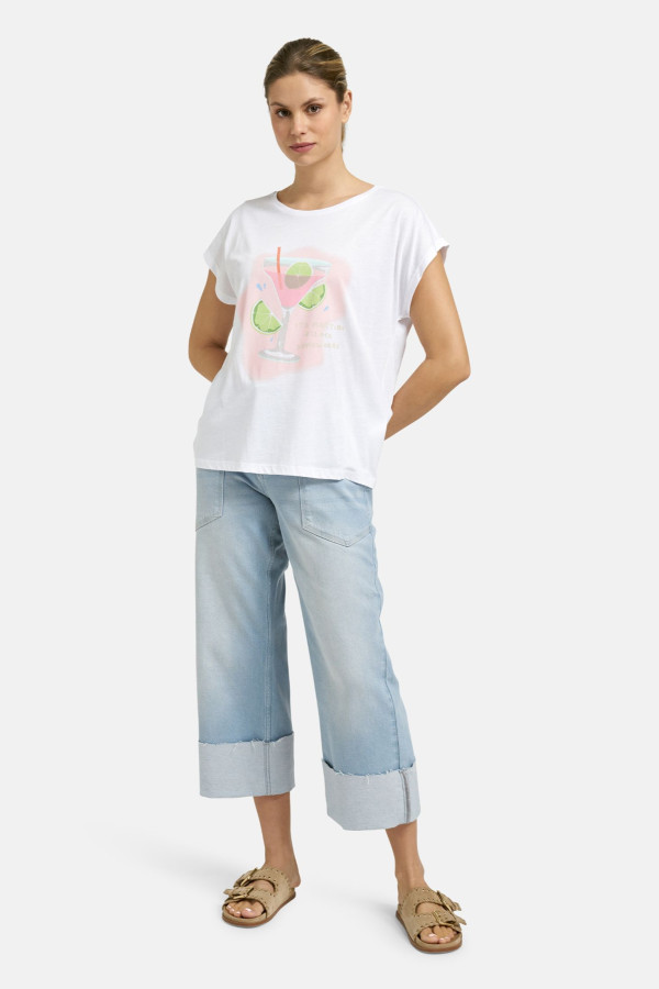 Футболка свободная оверсайз с рисунком