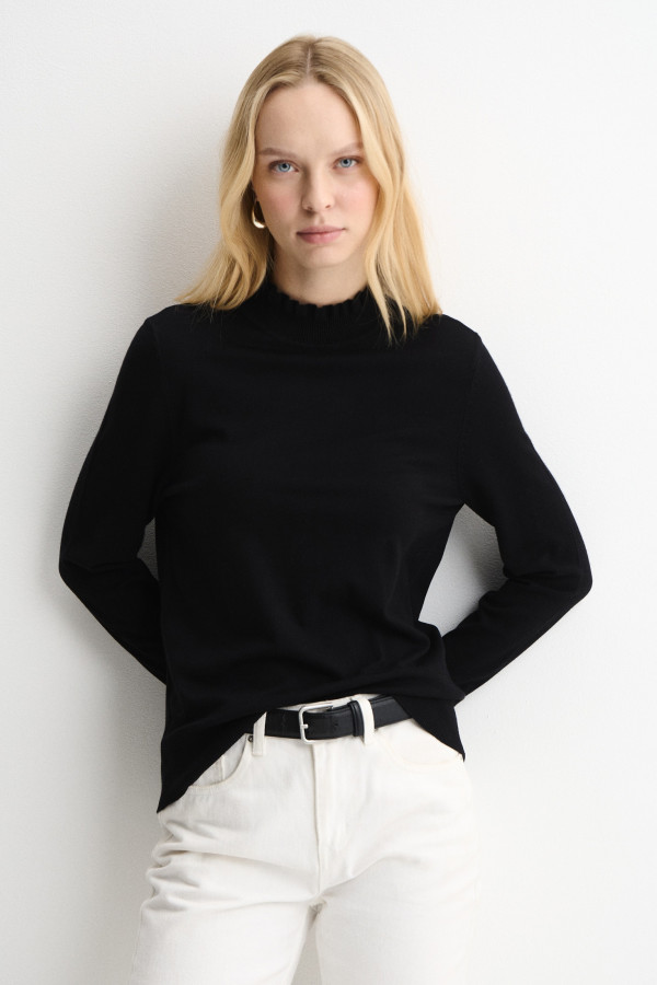 Водолазка с оборками