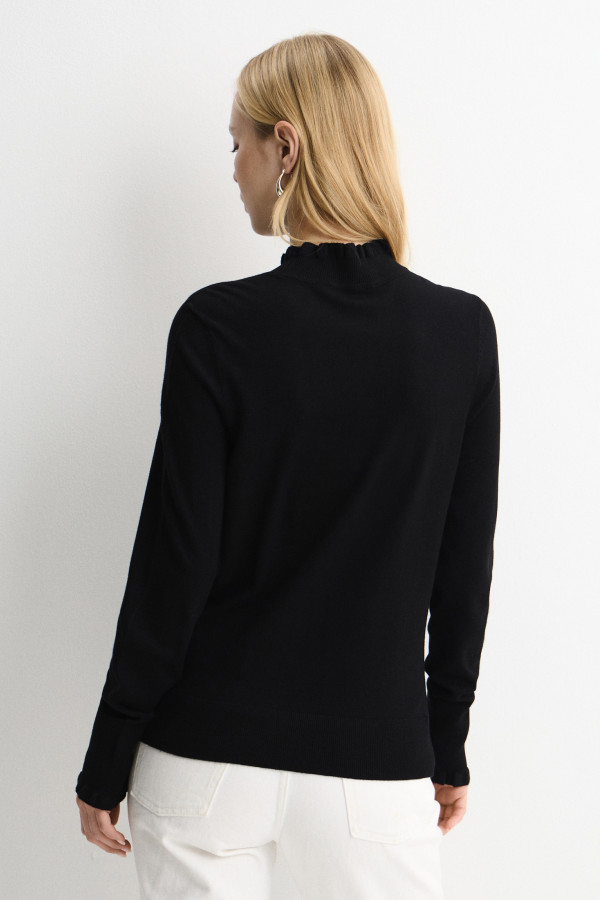 Водолазка с оборками