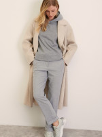 Брюки прямые из костюмной ткани