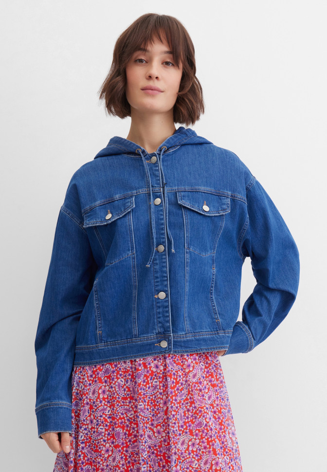 Куртка джинсовая с капюшоном