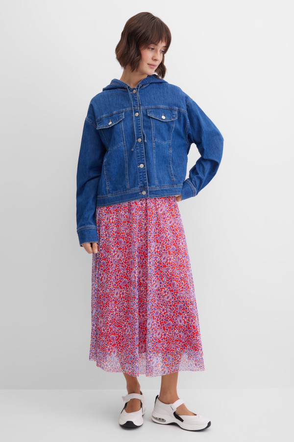 Куртка джинсовая с капюшоном