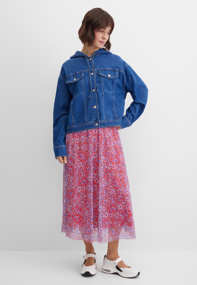 Куртка джинсовая с капюшоном