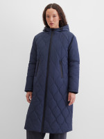 Пальто стеганое с капюшоном