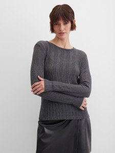 Лонгслив в рубчик