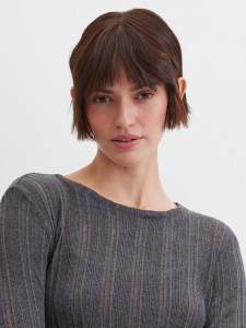 Лонгслив в рубчик