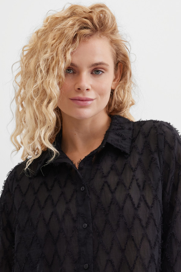 Блузка с длинным рукавом