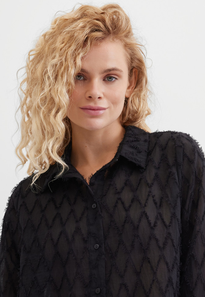 Блузка с длинным рукавом