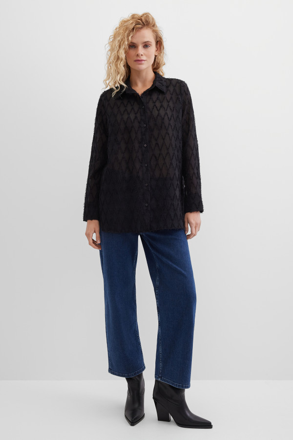 Блузка с длинным рукавом