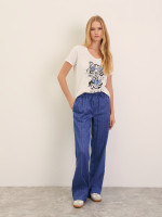 Брюки с добавлением льна