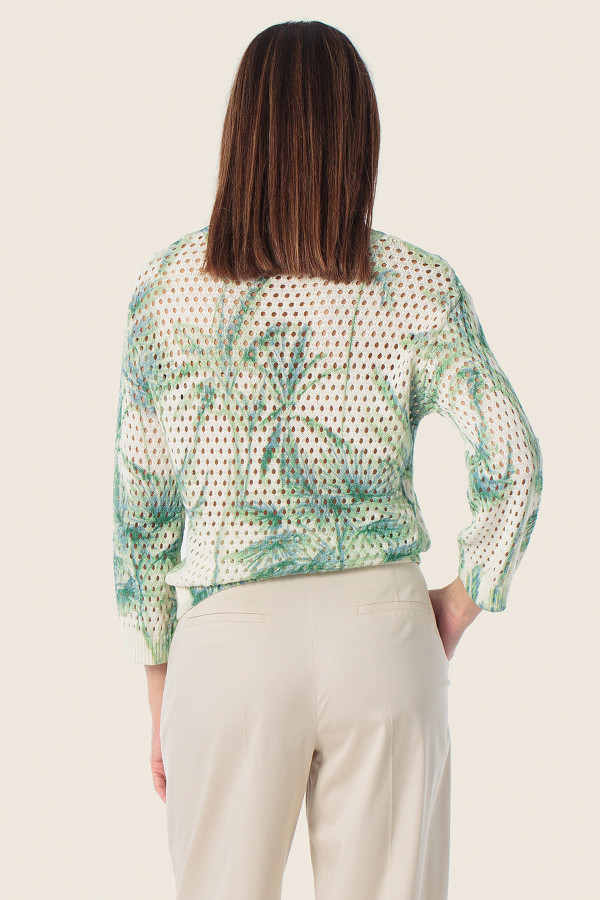 Джемпер с перфорацией