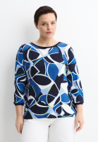 Лонгслив с геометричным принтом
