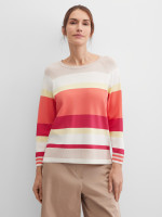 Джмепер с рукавом реглан 3/4 в полоску