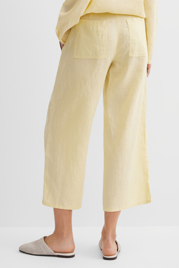 Брюки широкие прямые укороченные